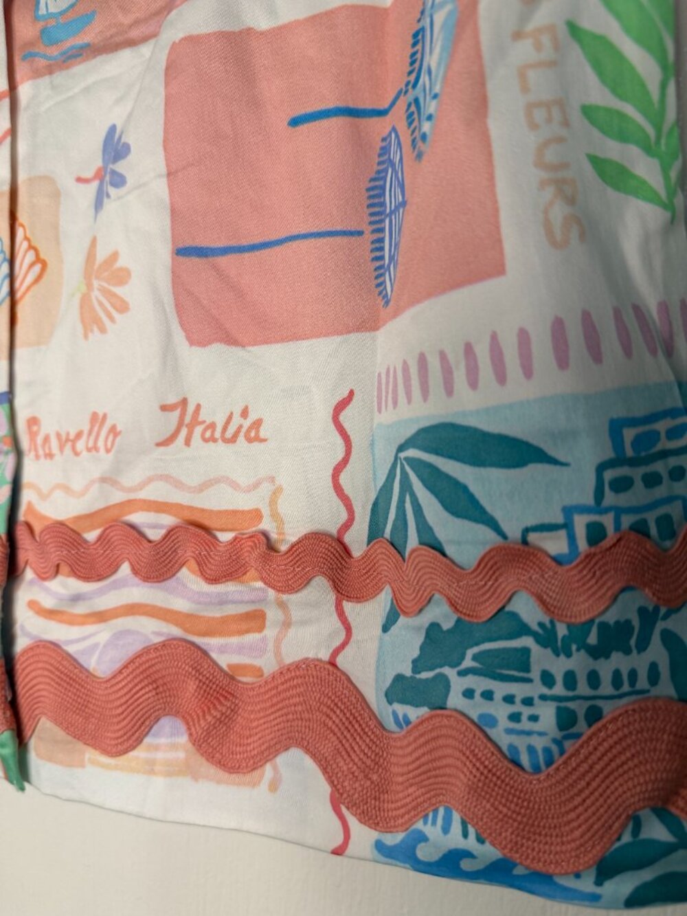 NWT Prosperina Isola Bella Ravello Italia Print Crop Tank -S- MSRP $108+ - Picture 12 of 14